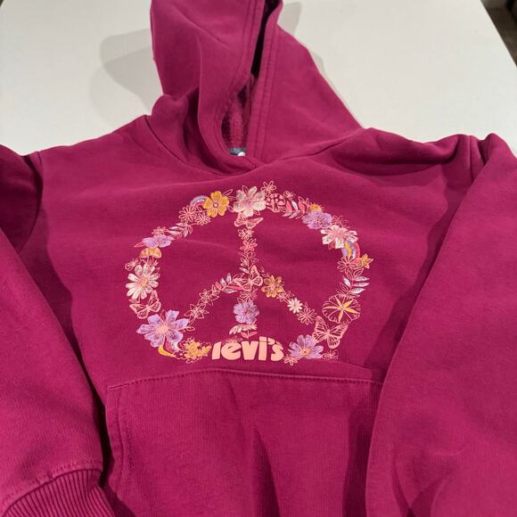 Levi's Girl Medium 7/8 Pullover Pink Sweater - Picture 2 of 7